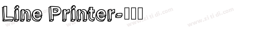 Line Printer字体转换